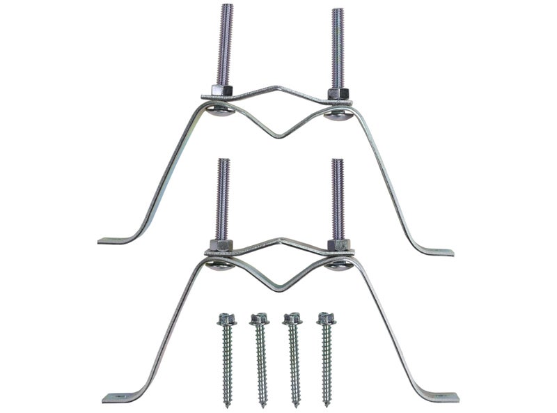 Channel Master 3" Wall Mount â€“ Sturdy Steel Bracket for Secure TV Antenna & Mast Installation, Weather-Resistant, Supports Masts/Poles, Up-to 2.5â€ Diameter, 3" Wall Clearance, Includes Two Brackets - Image 2